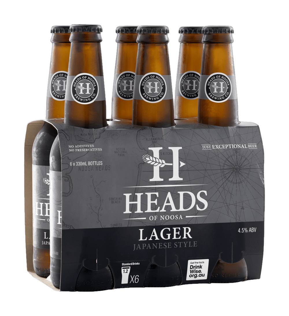 Heads Of Noosa Japan Lager Bottle 6X330Ml