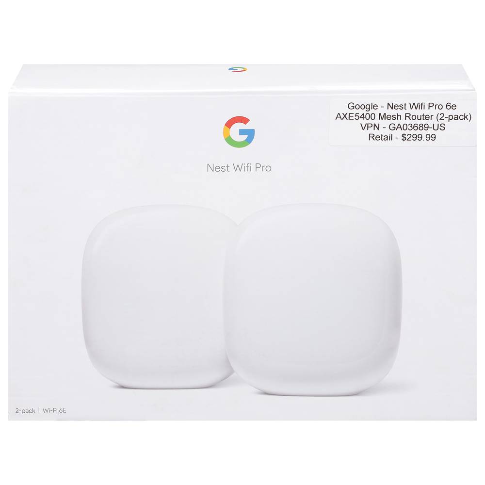 Google Nest Wifi Pro Mesh Router (2 ct)