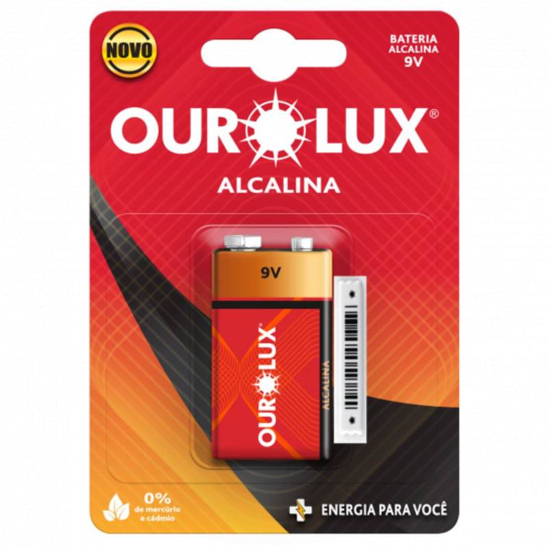 Ourolux pilha blister 9v (1 un)