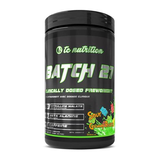 Tc Nutrition Batch 27 Preworkout Sour Gummy Bears (360 g)