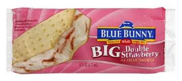 Blue Bunny Big Double Strawberry Ice Cream Sandwich 6 oz