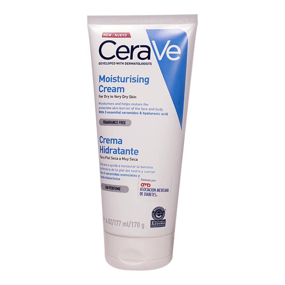 Cerave crema hidratante para piel seca (tubo 170 g)