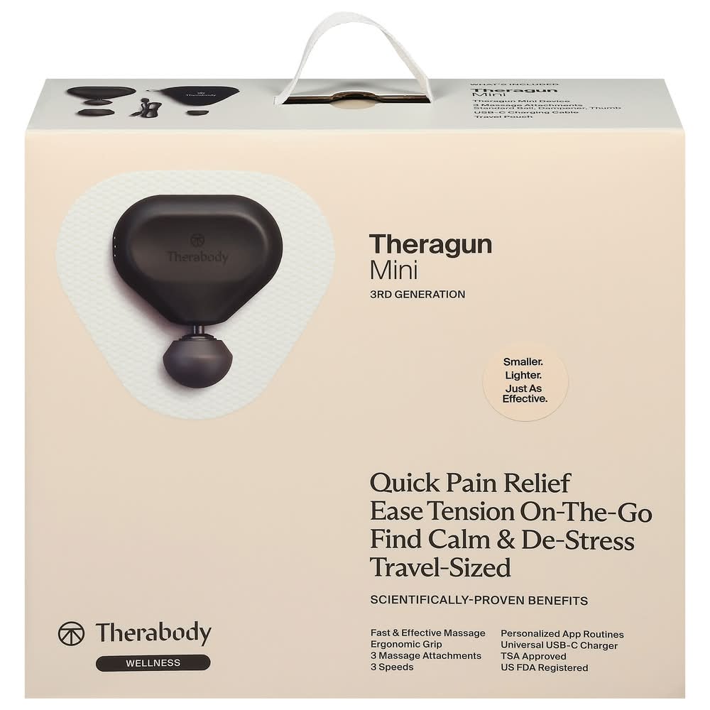 Therabody Wellness Mini Theragun, Black