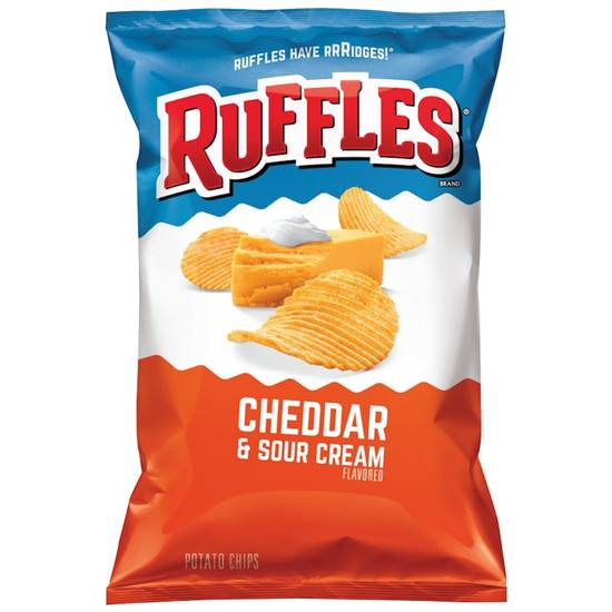 Ruffles Cheddar & Sour Cream Flavored Potato Chips 2.5 oz