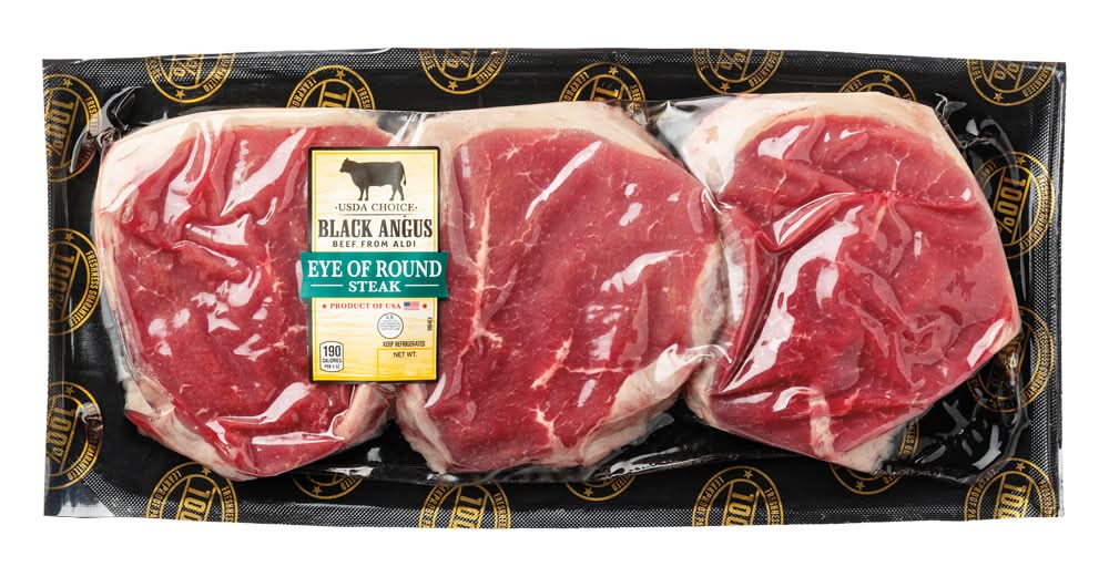 Black Angus USDA Choice Beef Eye of Round Steak
