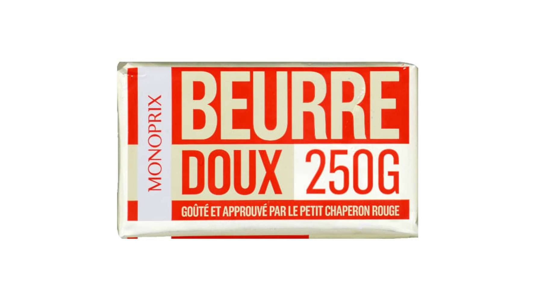 Monoprix Beurre doux La plaquette de 250 g