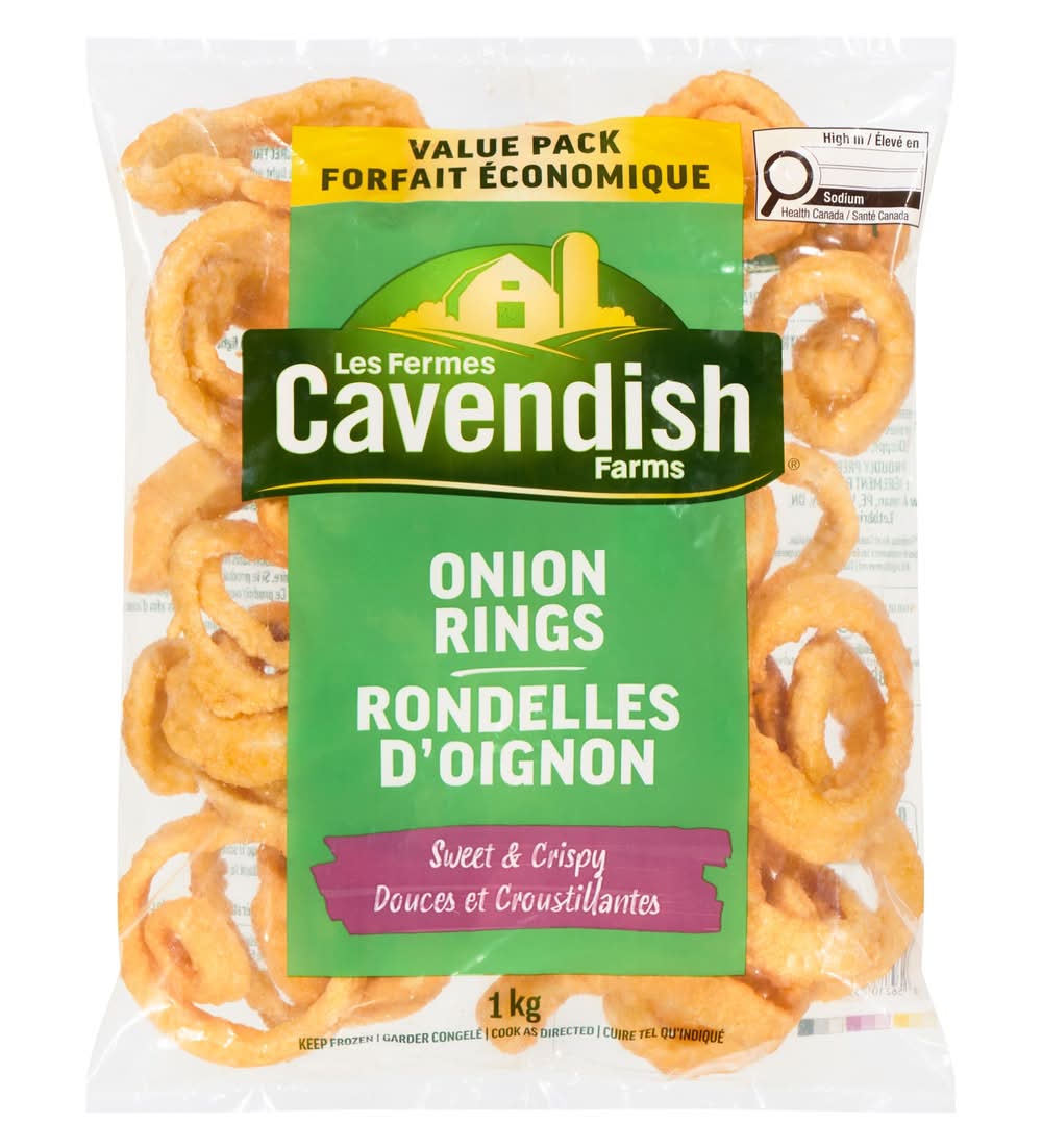 Cavendish Farms Sweet & Crispy Onion Rings Value pack (1 kg)