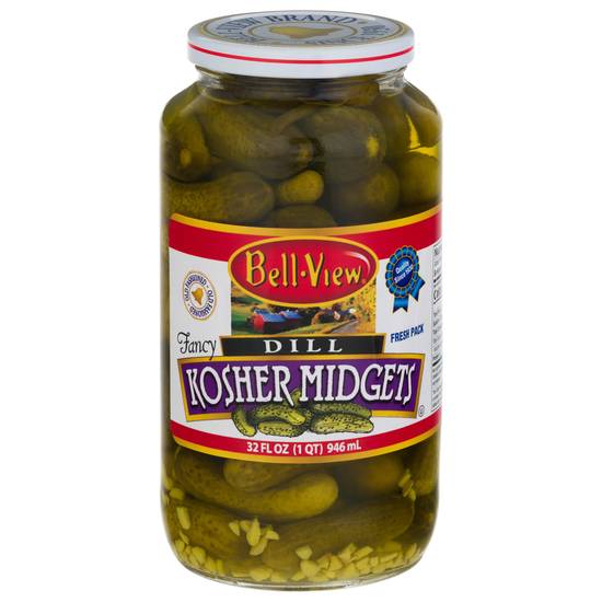 Bell-View Kosher Midgets Dill Pickles