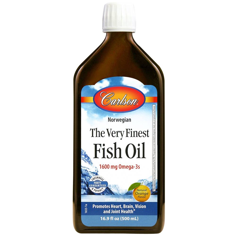 Carlson the Very Finest Fish Oil Omega 3s 1600 mg (orange)