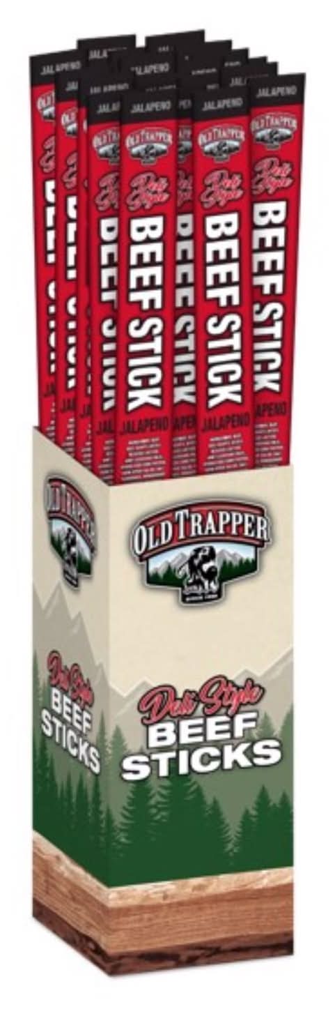 Old Trapper Jalapeno Beef Stick 1.75 Oz Shrink Wrapped
