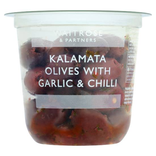 Waitrose Kalamata Olives With Garlic & Chilli