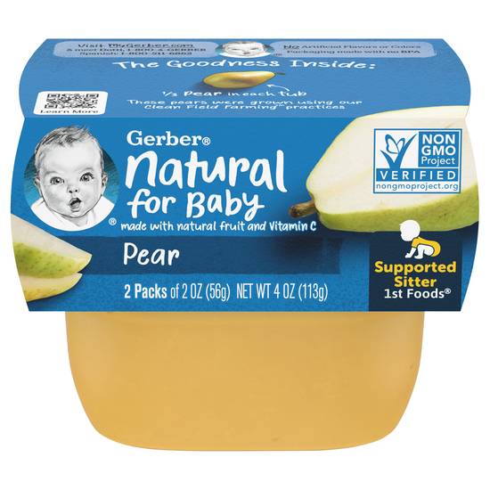 Gerber 1st Foods Natural For Baby Pear Baby Food
