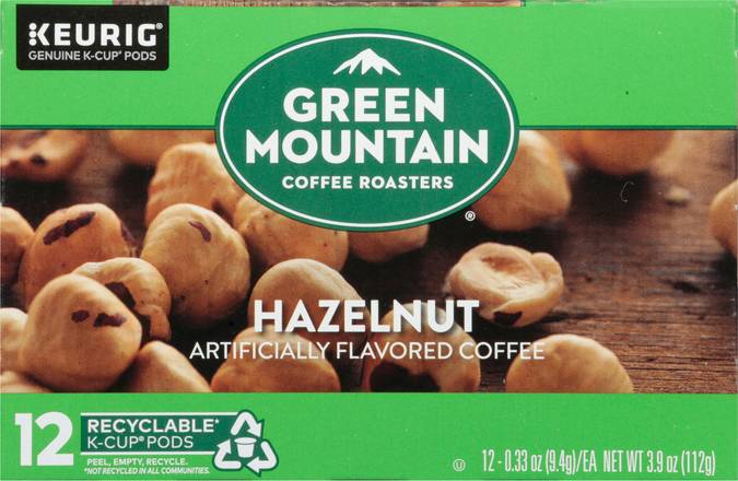 Green Mountain Coffee Roasters Hazelnut Coffee K-Cup Pods (12 ct, 0.33 oz)