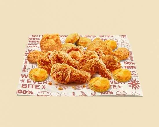 12 Pc Chicken w/ 6 Biscuits