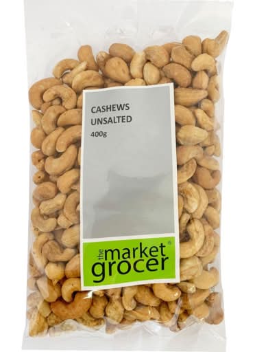 The Market Grocer Cashews Unsalted (400g)