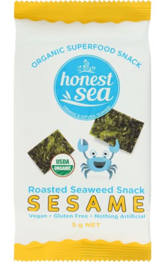 Honest Sea Organic Roasted Seaweed Snack Sesame 5g