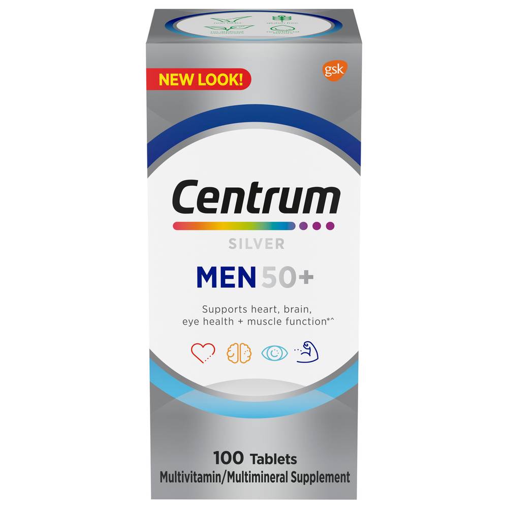 Centrum Silver Multivitamin & Multimineral Supplement Tablets