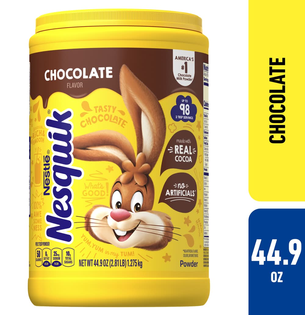 Nesquik Powder Drink Mix, Chocolate (44.9 oz)