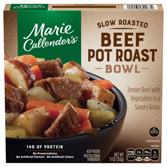 Marie Callender's Slow Roasted Beef Pot Roast Bowl