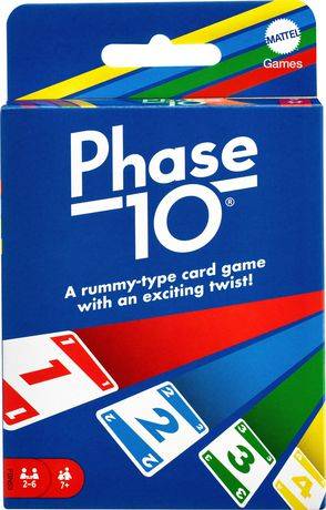 Mattel jeu de cartes phase 10 - phase 10 card game (1 unit)