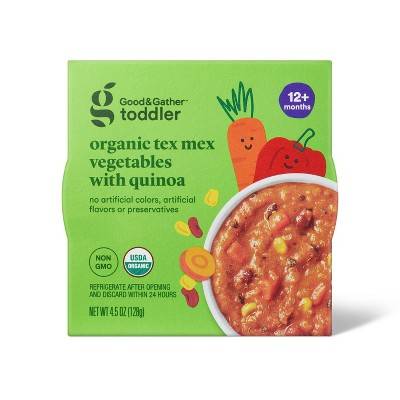 Good & Gather Organic Tex Mex Vegetables With Quinoa Toddler Meal Bowl 12+ Months (4.5 oz)