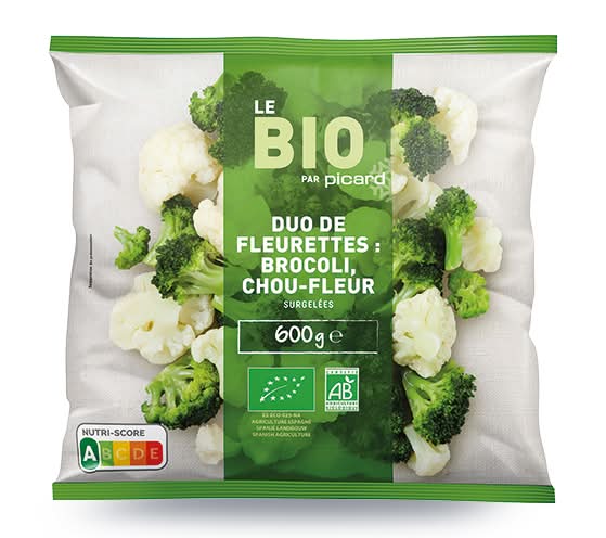 Duo de fleurettes bio (brocoli et chou-fleur)