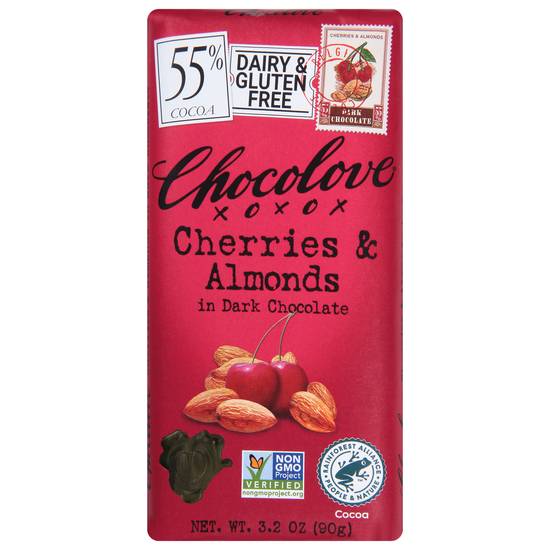 Chocolove Cherries & Almonds in Dark Chocolate (3.2 oz)
