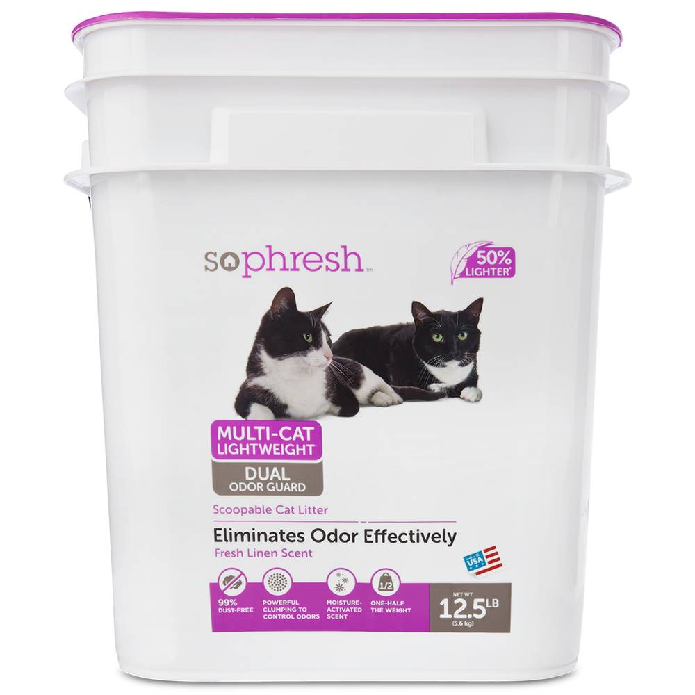 Sophresh arena dual para gatos control de olores (5,6 kg)