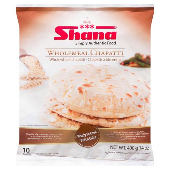 Shana Wholemeal Chapatti (400 g)
