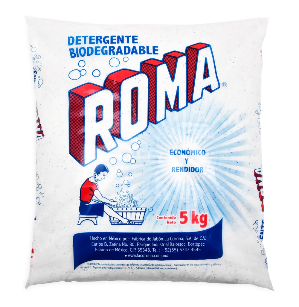 Roma · Detergente en polvo biodegradable multiusos (5 kg)
