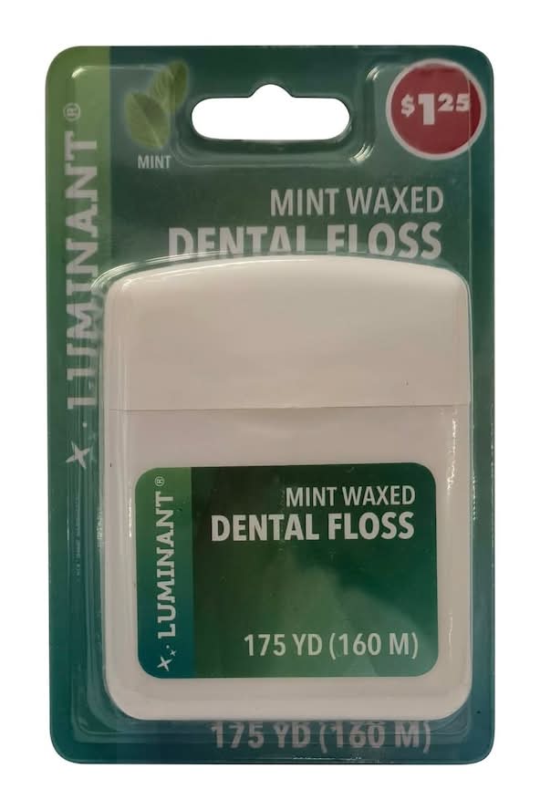 Luminant Dental Floss, Mint, 175 yd