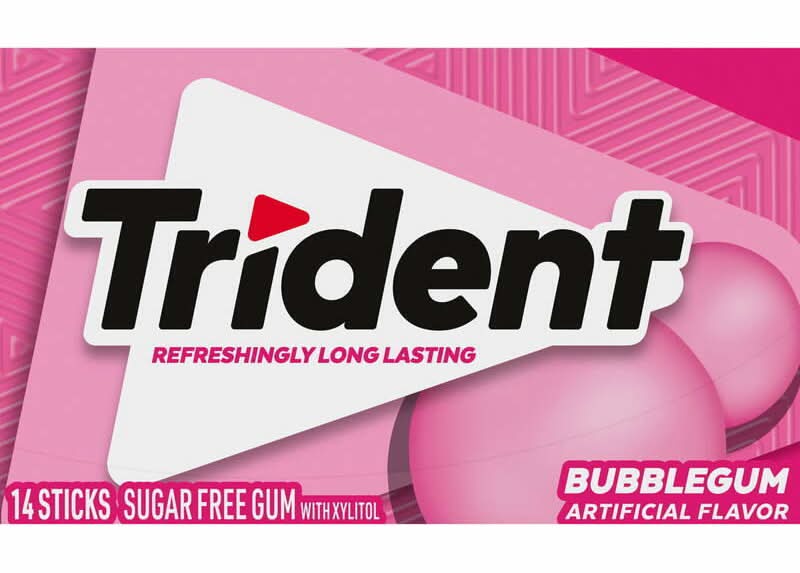 Trident Bubble Gum 14-Piece
