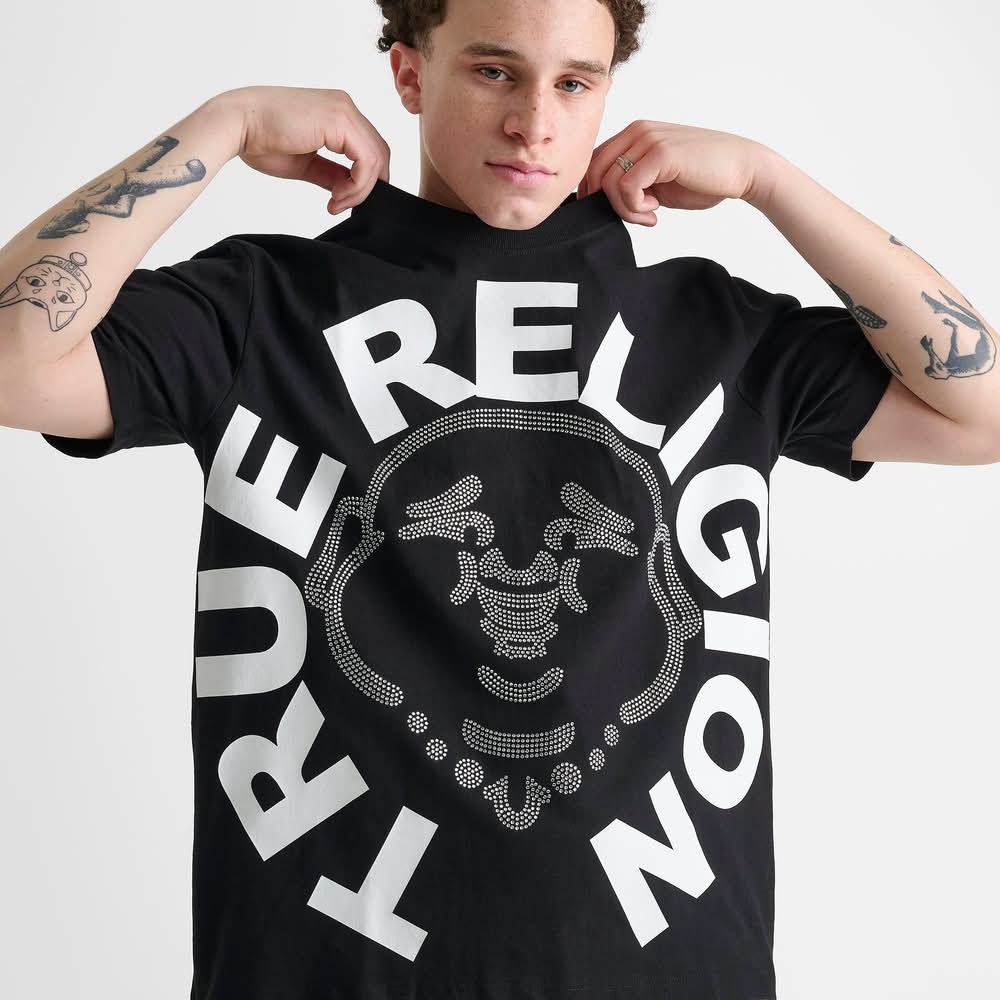 True Religion Buddha Face T-Shirt Delivery Near Me | Order Online