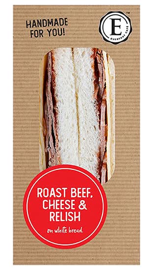 Everyday Cafe Rost Beef Cheese & Relish Sandwich (170g)