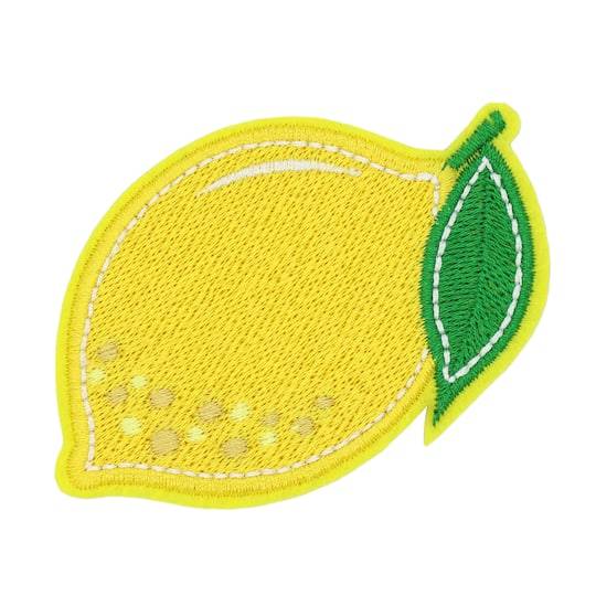 Iron-On & Adhesive Lemon Embroidered Patch By Make Market