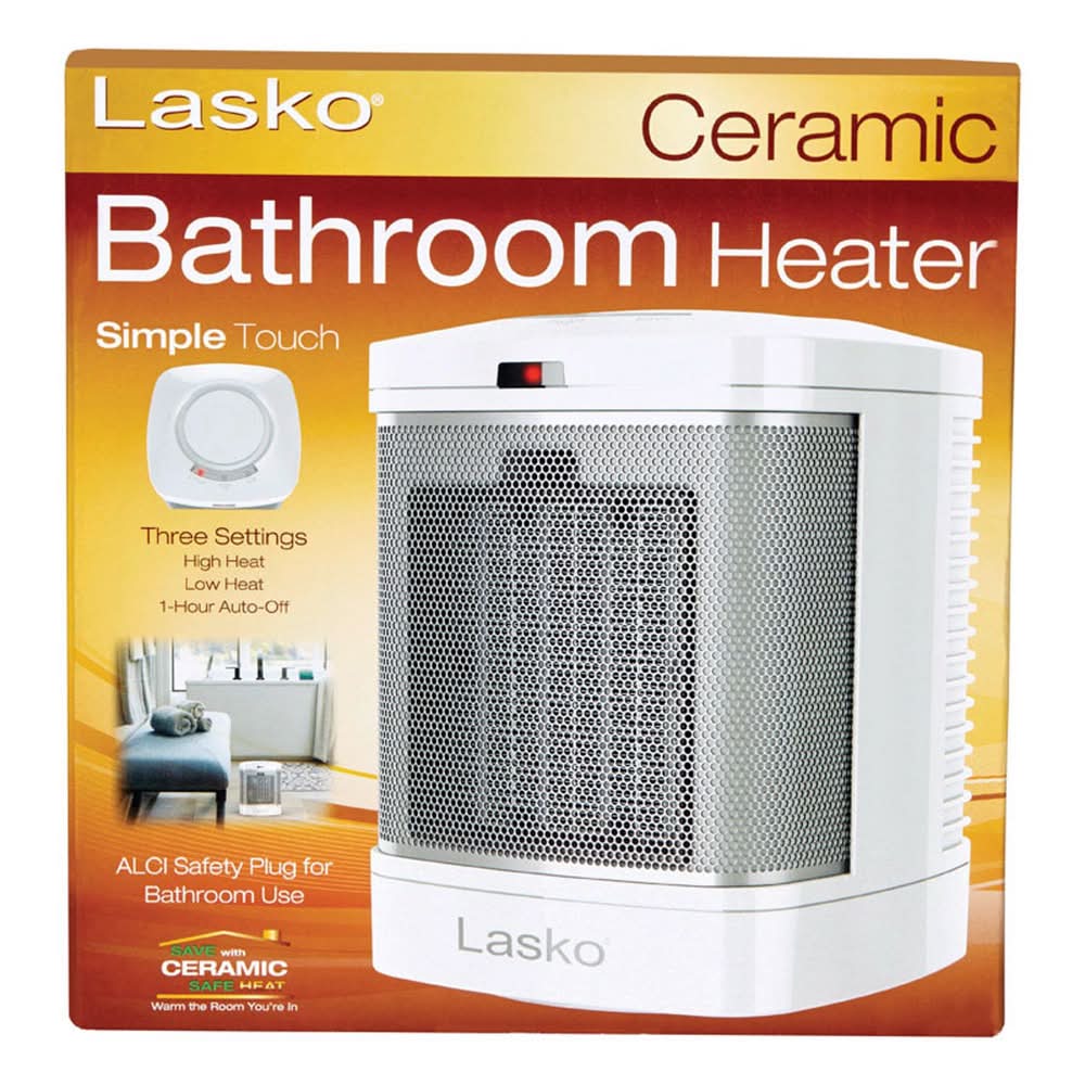 Lasko 100 Sq Ft Electric Bathroom Portable Heater