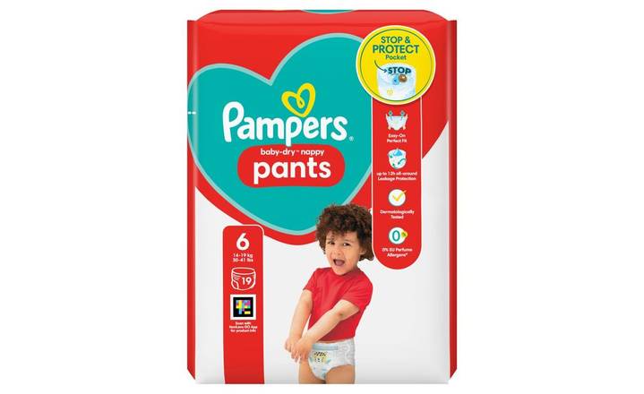 Pampers baby-dry Nappy Pants Size 6 19's (395702)