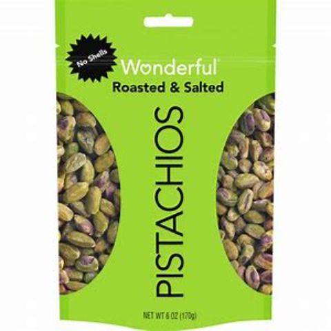 Wonderful Pistachios Roasted and Salted No Shell 6oz