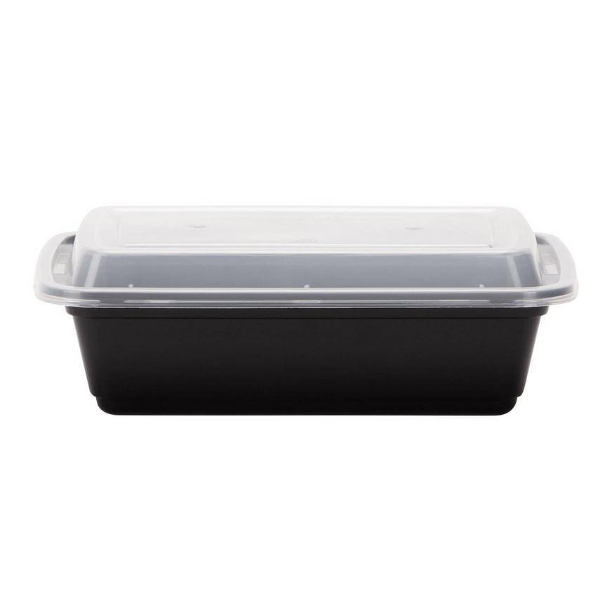 Party City Rectangular Plastic Microwave Tray Containers (7 inch)