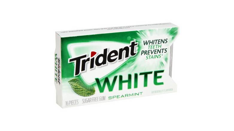 Trident White Spearmint Sugar Free Gum, 16-Piece