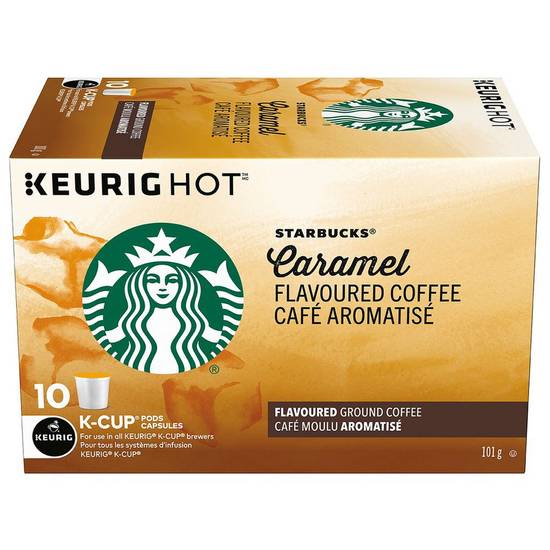 Starbucks Caramel Naturally Flavoured K-Cup Coffee Pods (10 units)