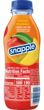 Snapple Mango Madness 16oz Bottle