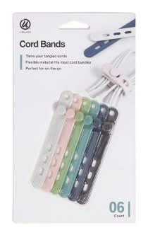 Les Produits U Silicone Cord Bands (6 ct)