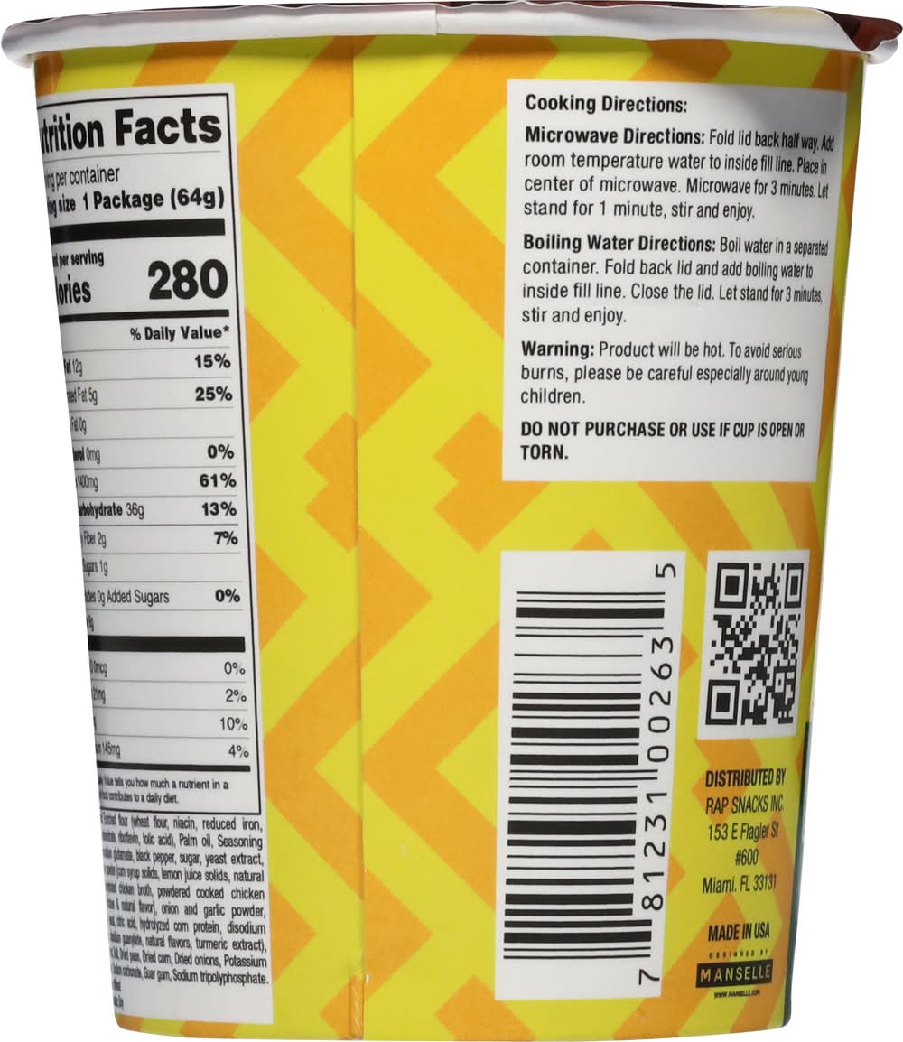 Rap Snacks Rick Ross Ramen Noodles, Lemon Pepper Chicken (2.25 oz