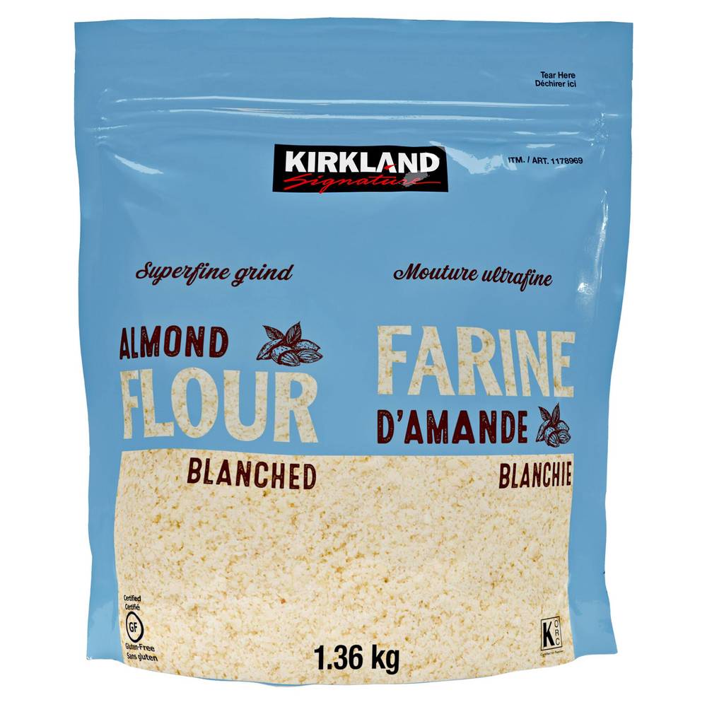 Kirkland Signature Superfine Grind Almond Flour, Blanched, 1.36 Kg