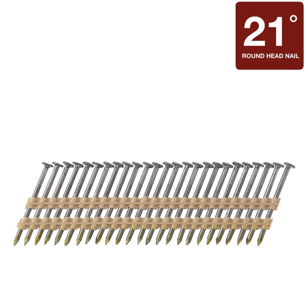 Metabo HPT 2-3/8-in x 0.113-in 21-Degree Bright Ring Shank Collated Framing Nails (1000-Per Box) | 20103SHPT