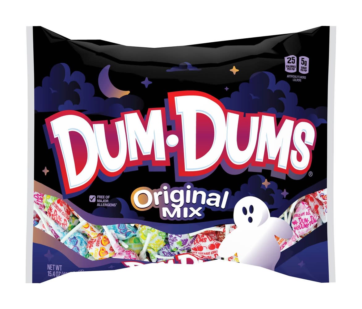 Dum Dums Halloween Original Mix Lollipops Bag (15.4 oz)