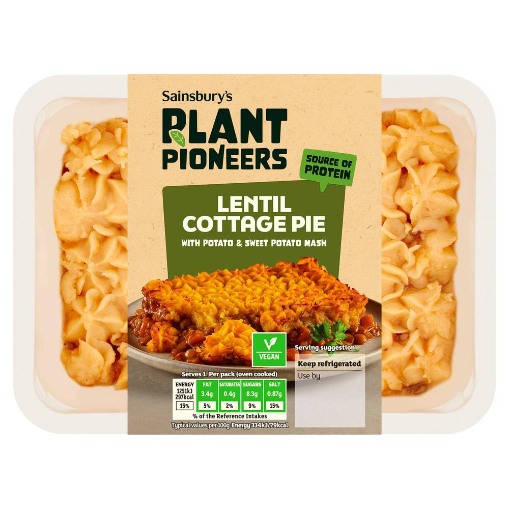 Sainsbury's Love Your Veg! Lentil Cottage Pie 400g (Serves 1)