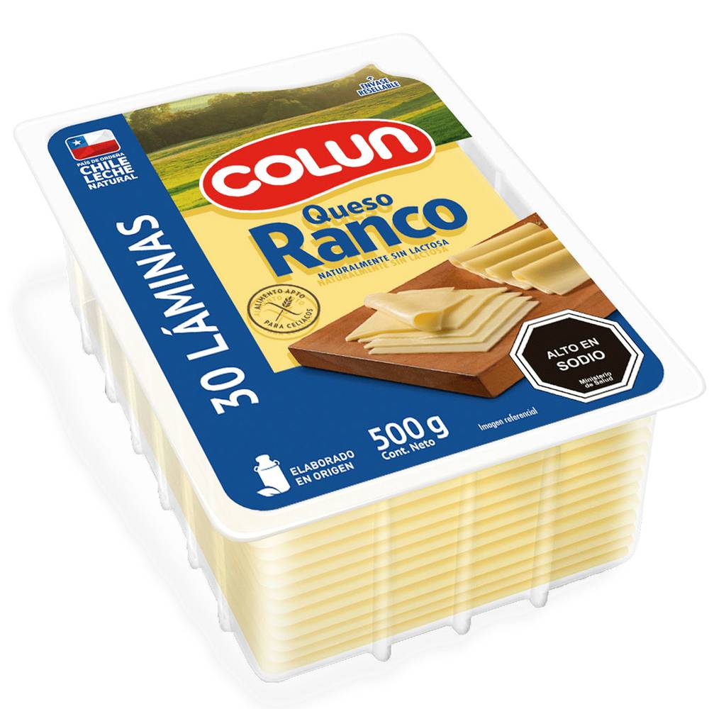 Colun queso ranco laminado (30 un)