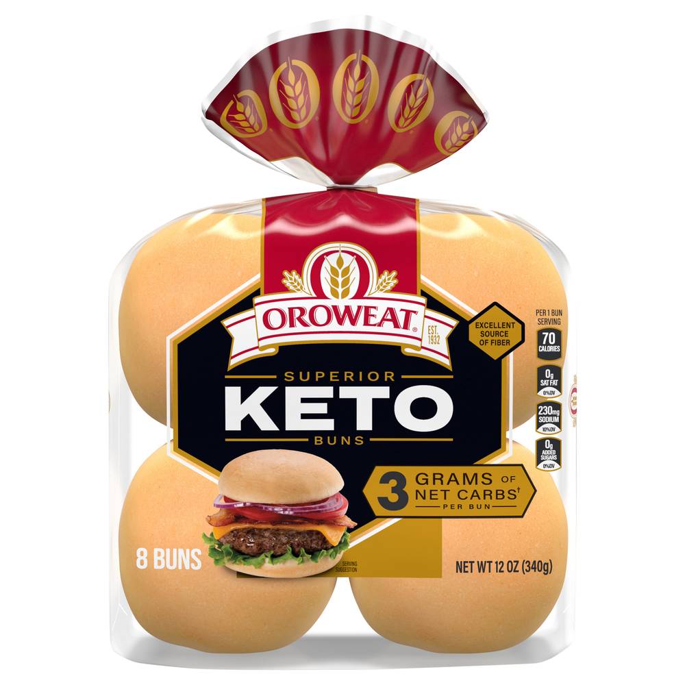 Oroweat Keto Hamburger Buns (8 ct)